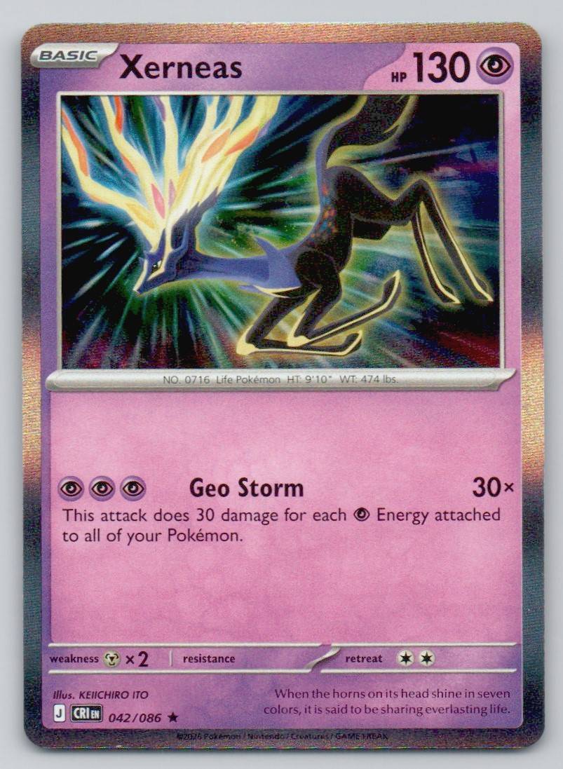 Xerneas 042 NOR Card - ME04: Chaos Rising