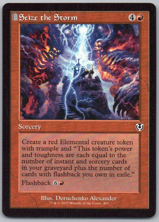 Seize the Storm (Retro Frame) 401 Normal Sorcery Card - Innistrad Remastered
