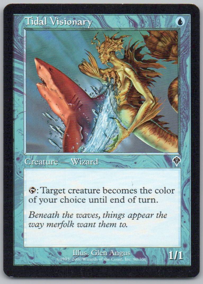 Tidal Visionary 80 Normal Creature Card - Invasion