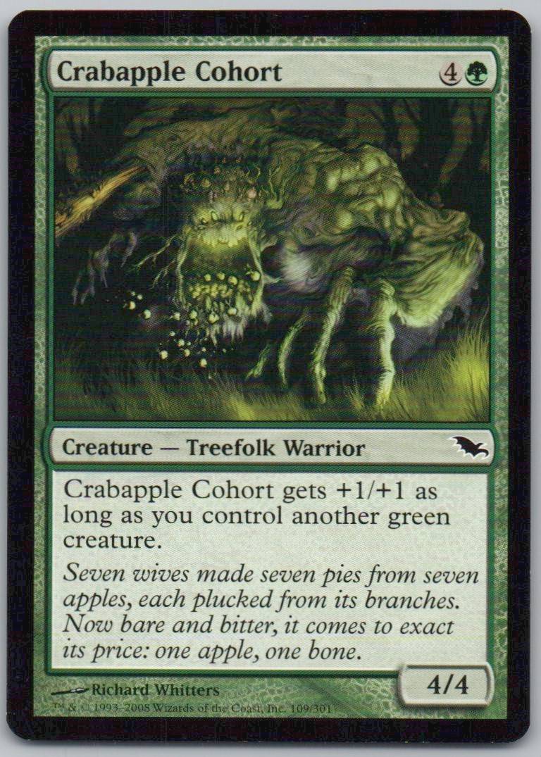 Crabapple Cohort 109 Normal Creature Card - Shadowmoor