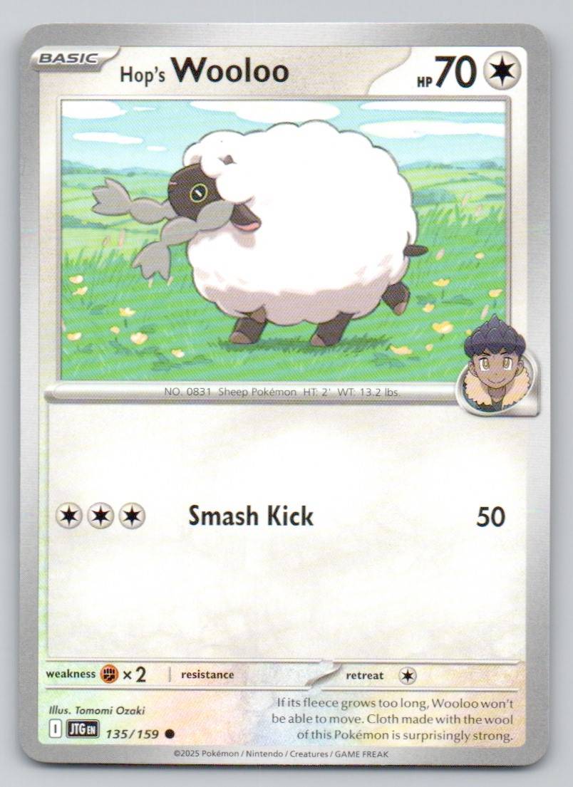 Hop's Wooloo 135 NOR Card - Journey Together