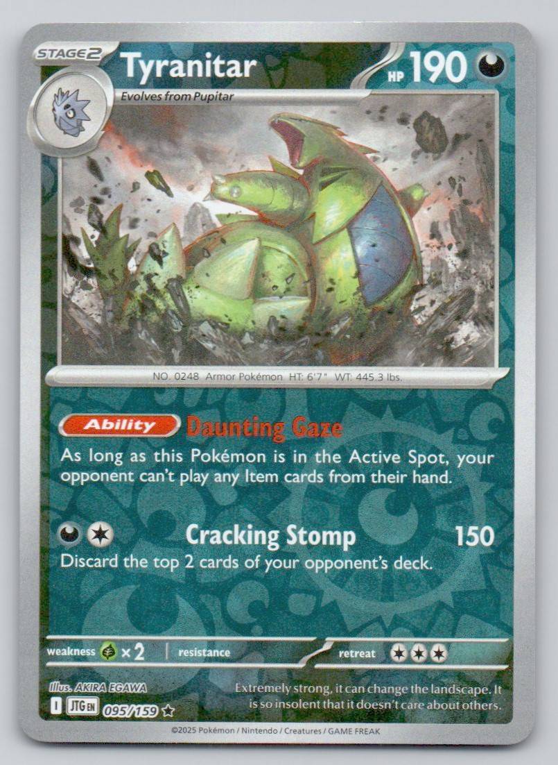 Tyranitar 095 REV Card - Journey Together