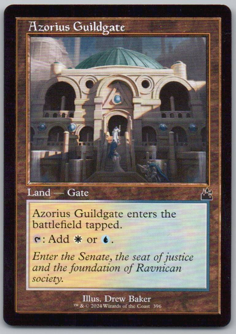 Azorius Guildgate (Retro Frame) 396 Normal Land Card - Ravnica Remastered