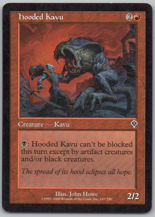 Hooded Kavu 147 Normal Creature Card - Invasion
