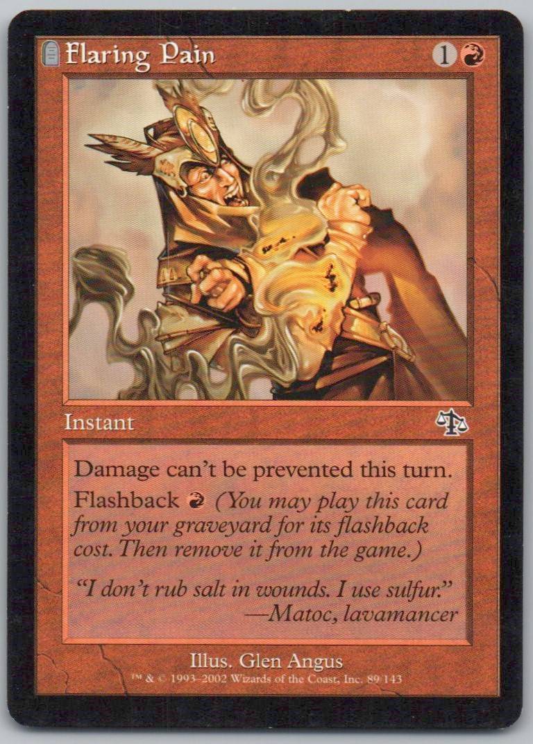 Flaring Pain 89 Normal Instant Card - Judgment