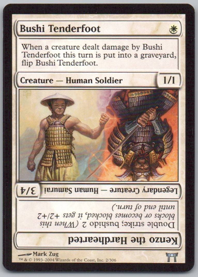 Bushi Tenderfoot // Kenzo the Hardhearted 2 Normal Legendary Card - Champions of Kamigawa