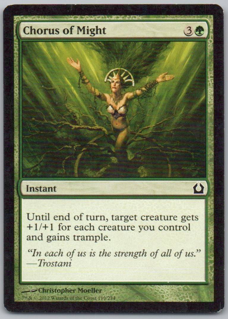 Chorus of Might 119 Normal Instant Card - Return to Ravnica