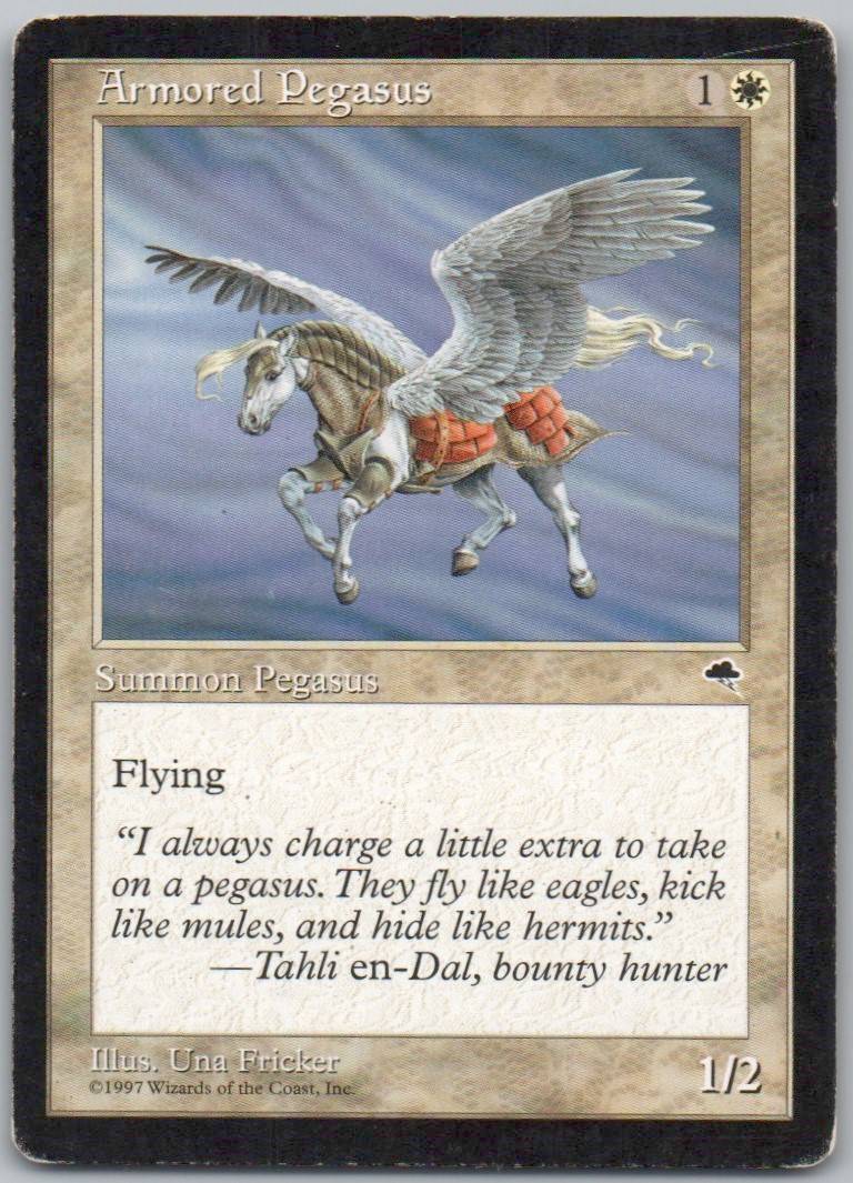 Armored Pegasus 5 Normal Creature Card - Tempest