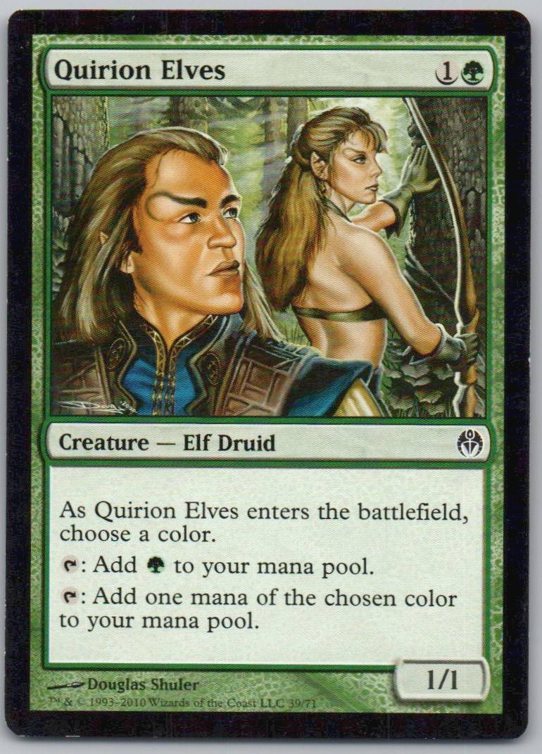 Quirion Elves 39 Normal Creature Card - Duel Decks: Phyrexia vs. the Coalition