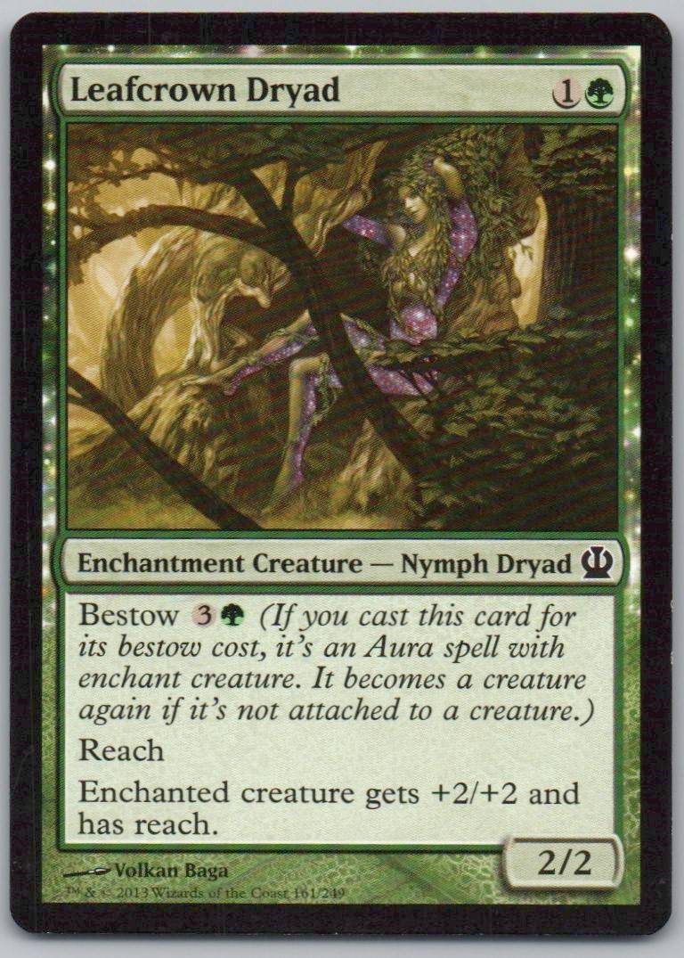 Leafcrown Dryad 161 Normal Enchantment Card - Theros
