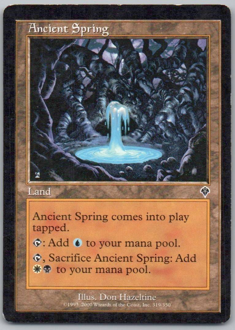 Ancient Spring 319 Normal Land Card - Invasion