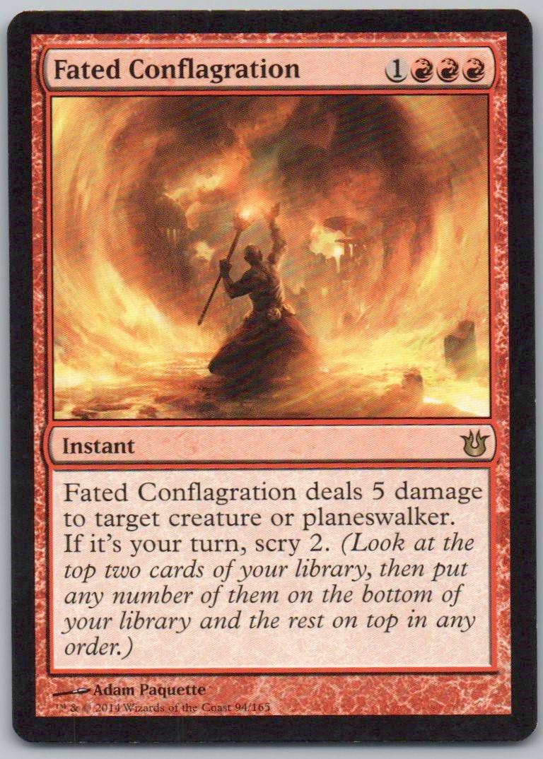 Fated Conflagration 94 Normal Instant Card - Born of the Gods