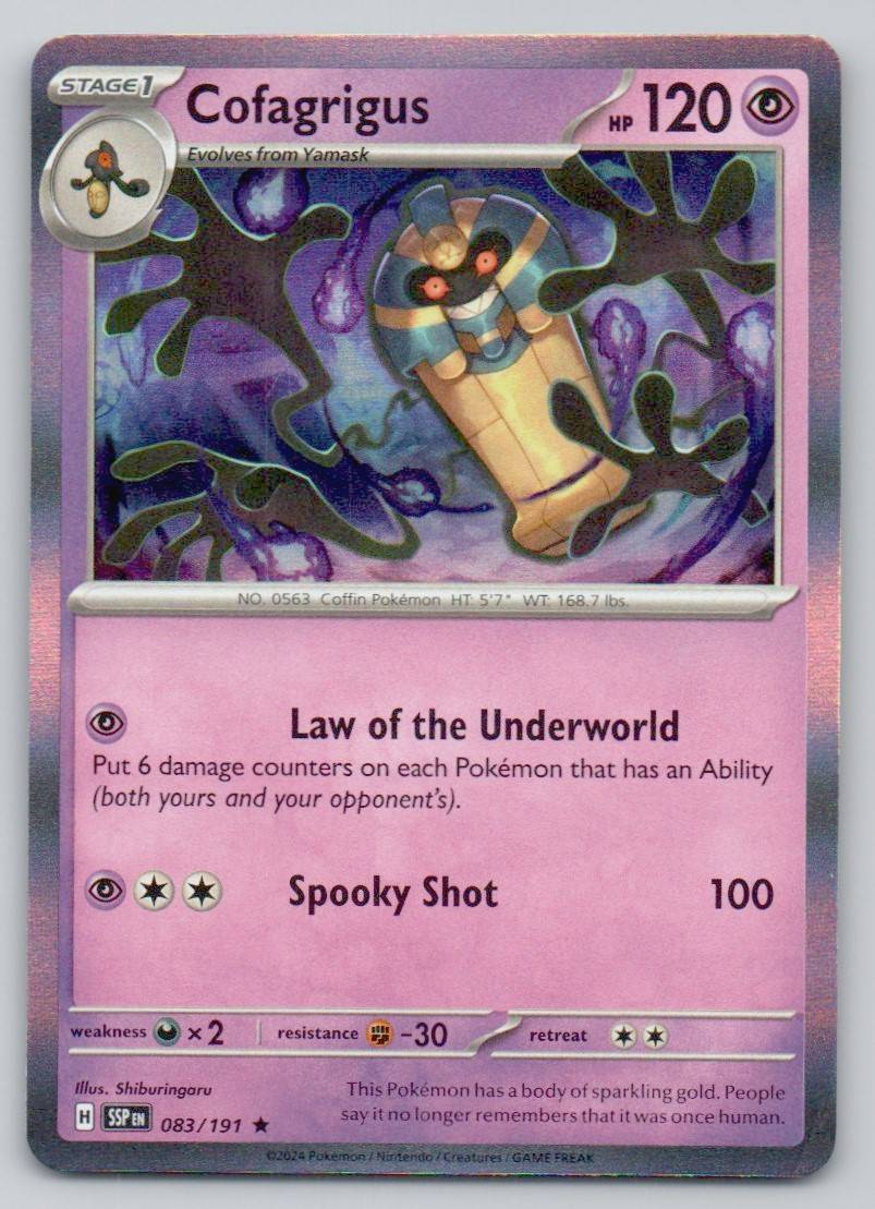 Cofagrigus 083 NOR Card - Surging Sparks