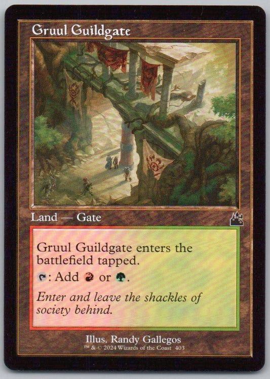 Gruul Guildgate (Retro Frame) 403 Normal Land Card - Ravnica Remastered