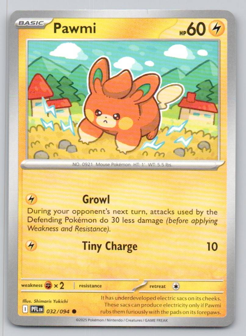 Pawmi 032 NOR Card - Phantasmal Flames
