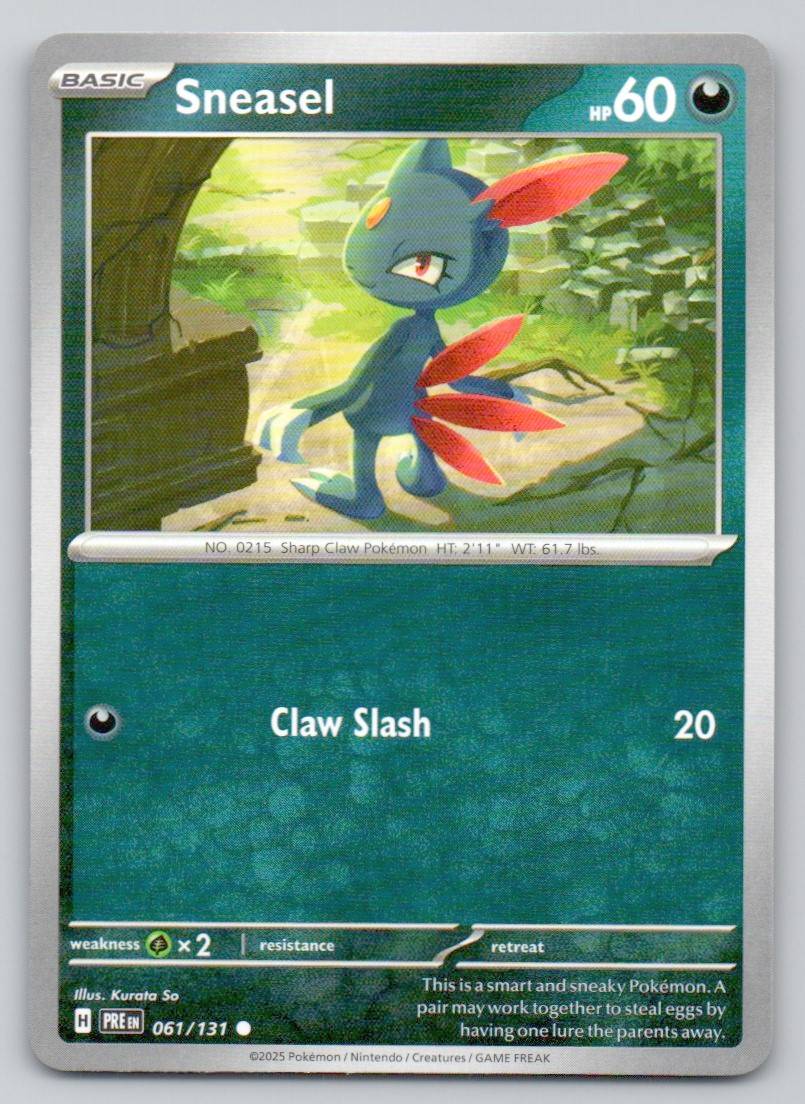 Sneasel 061 NOR Card - Prismatic Evolutions