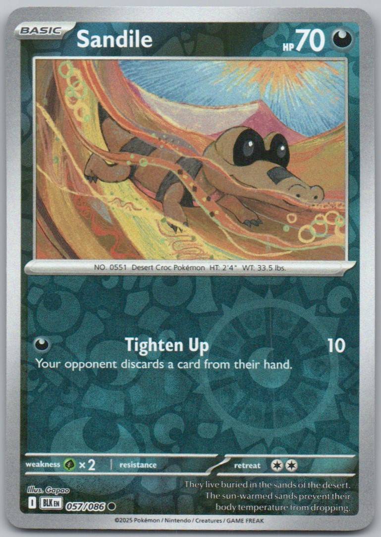Sandile 057 REV Card - Black Bolt