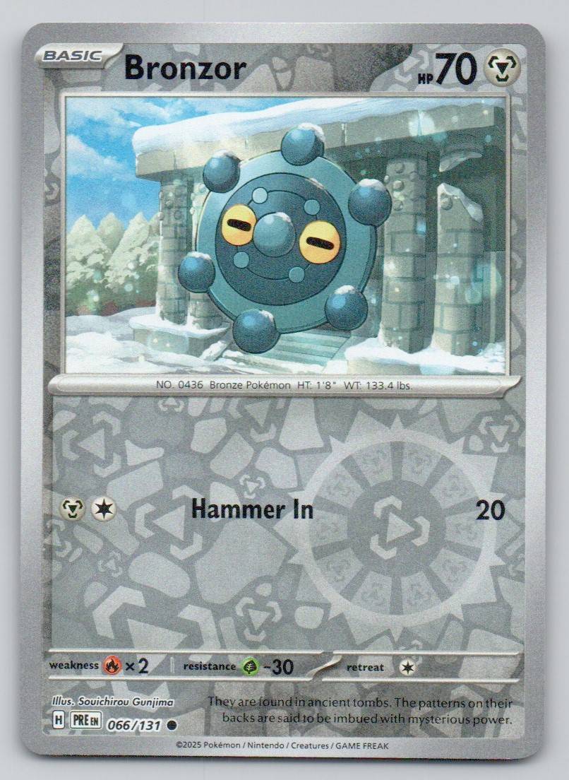 Bronzor 066 REV Card - Prismatic Evolutions