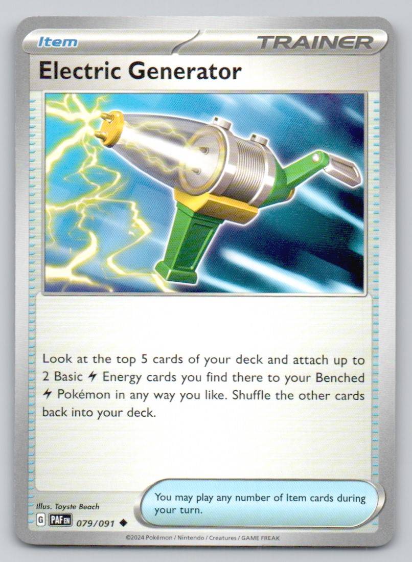 Electric Generator 079 NOR Card - Paldean Fates