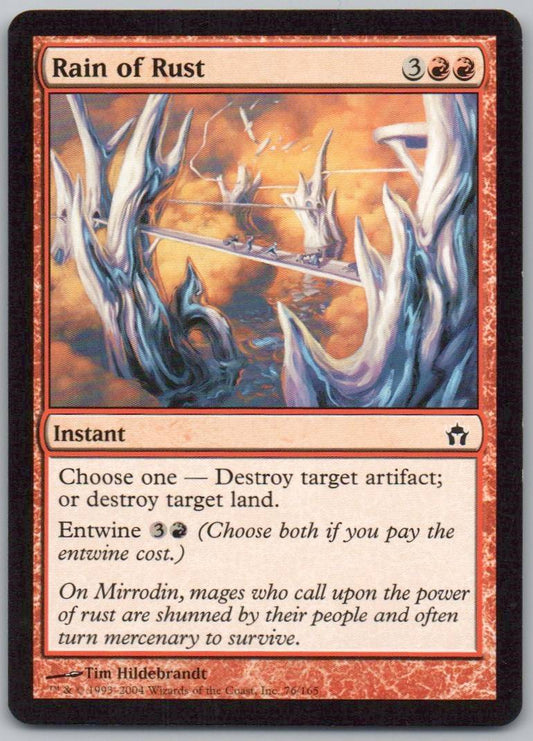 Rain of Rust 76 Normal Instant Card - Fifth Dawn