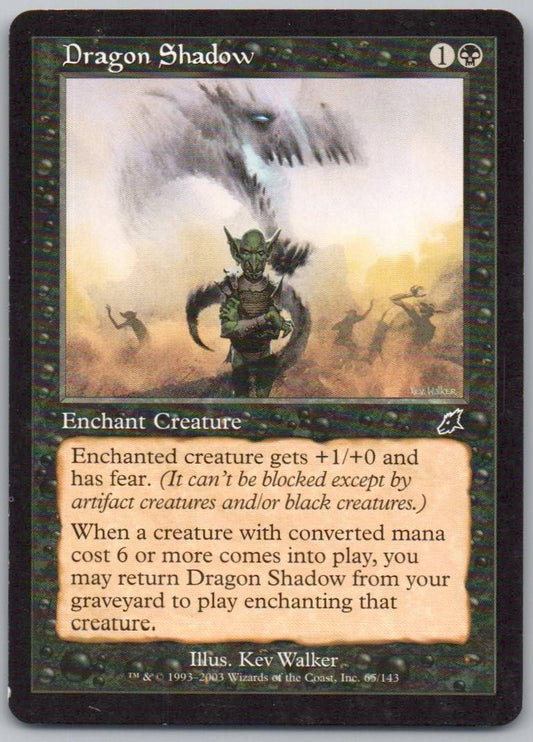 Dragon Shadow 65 Normal Enchantment Card - Scourge