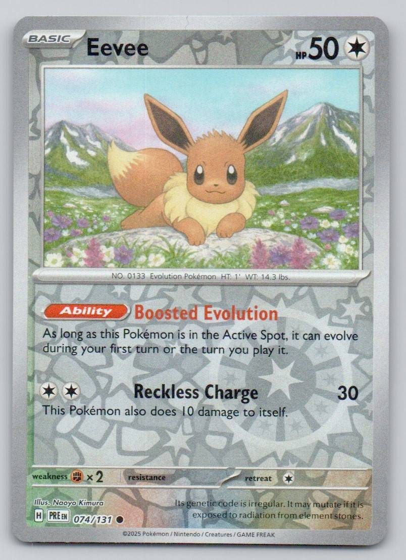 Eevee 074 REV Card - Prismatic Evolutions