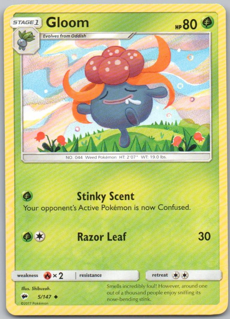 Gloom 5 Normal Grass Card - Burning Shadows