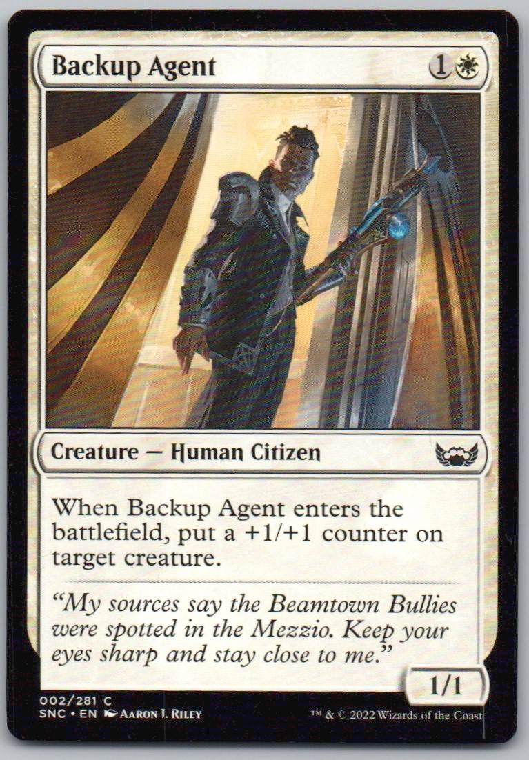 Backup Agent 2 Normal Creature Card - Streets of New Capenna
