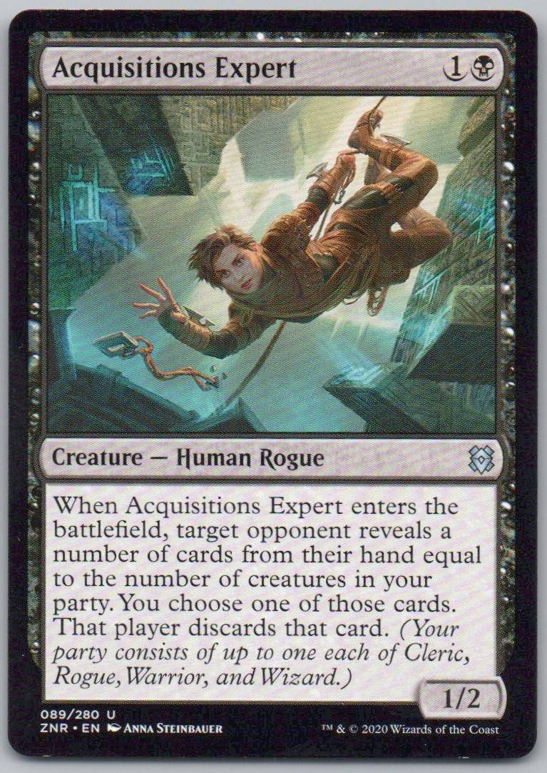 Acquisitions Expert 89 Normal Creature Card - Zendikar Rising