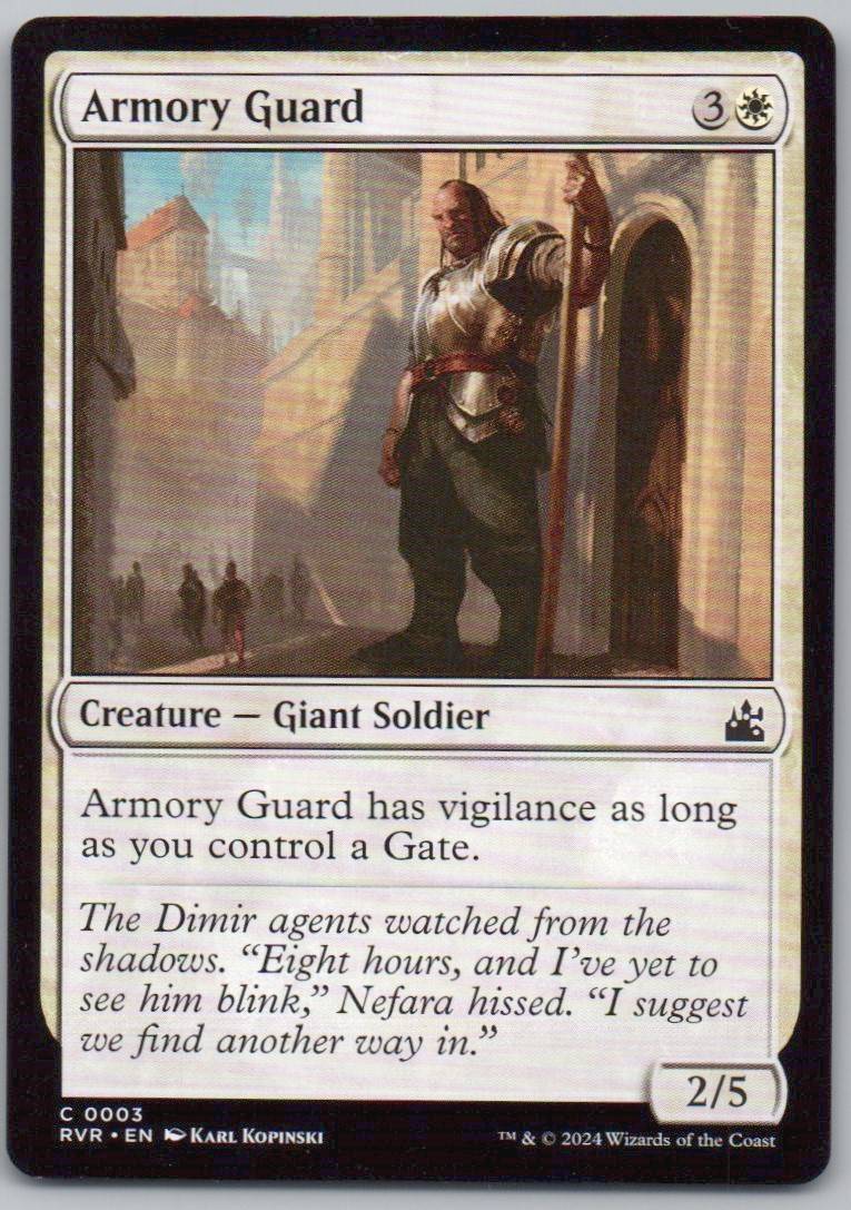 Armory Guard 3 Normal Creature Card - Ravnica Remastered