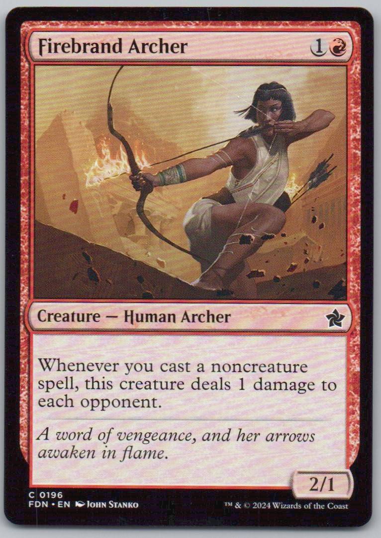 Firebrand Archer 196 Normal Creature Card - Foundations