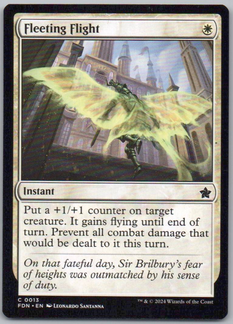 Fleeting Flight 13 Normal Instant Card - Foundations