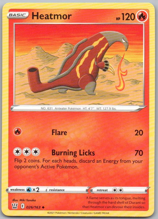 Heatmor 026 Normal Fire Card - Battle Styles