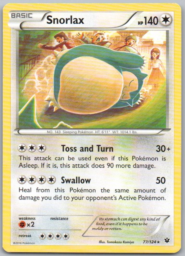Snorlax 77/ Normal Colorless Card - Fates Collide