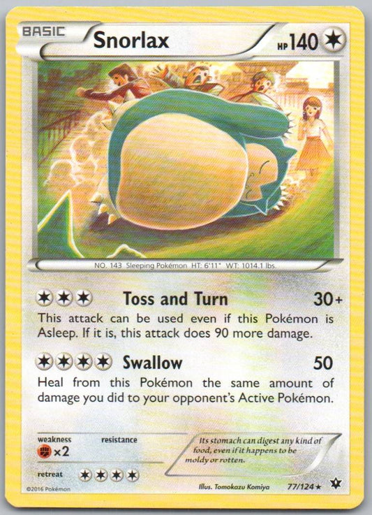 Snorlax 77/ Normal Colorless Card - Fates Collide