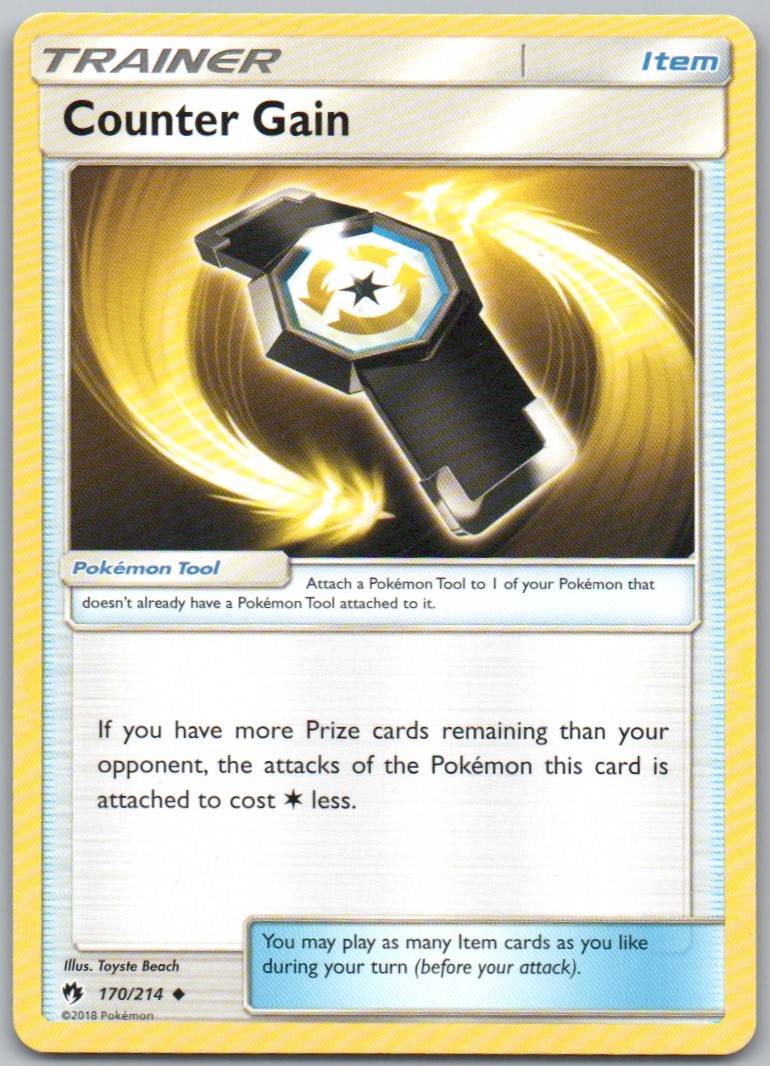 Counter Gain 170 Normal Trainer Card - Lost Thunder