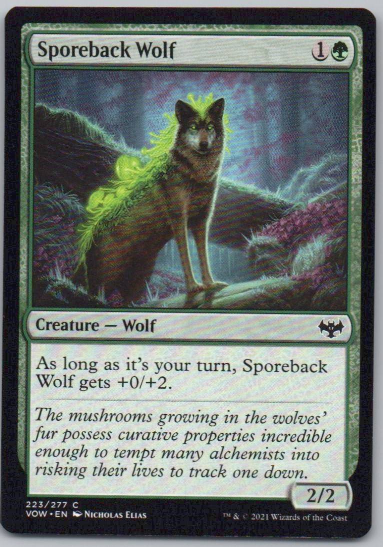 Sporeback Wolf 223 Normal Creature Card - Innistrad: Crimson Vow