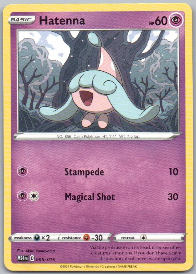 Hatenna 005 Normal Pokemon Card - McDonald's Promos 2024