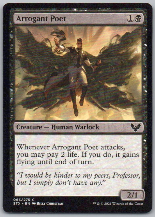 Arrogant Poet 63 Normal Creature Card - Strixhaven: School of Mages