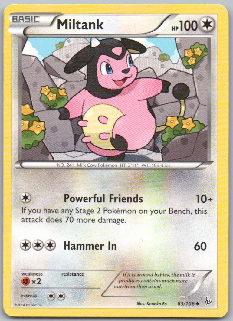 Miltank 083 Normal Colorless Card - Flashfire