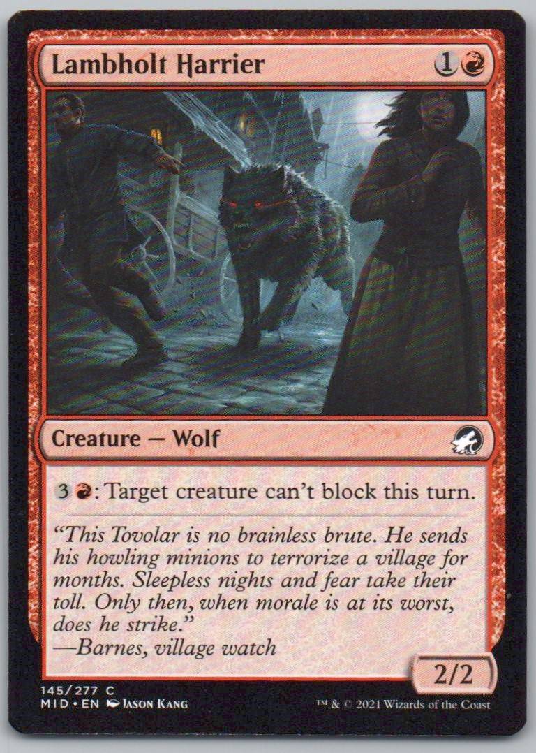 Lambholt Harrier 145 Normal Creature Card - Innistrad: Midnight Hunt
