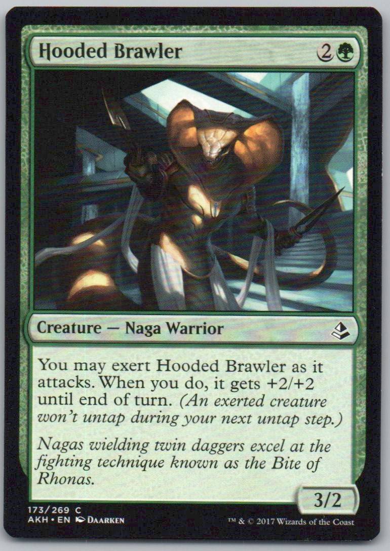 Hooded Brawler 173 Normal Creature Card - Amonkhet