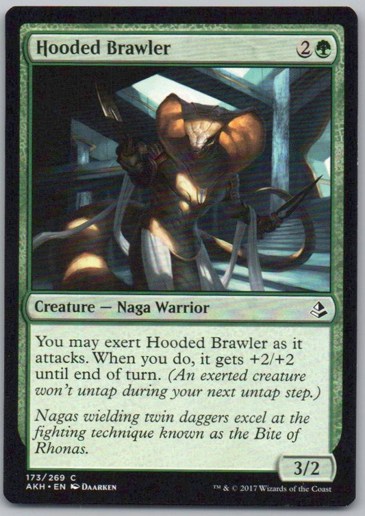 Hooded Brawler 173 Normal Creature Card - Amonkhet