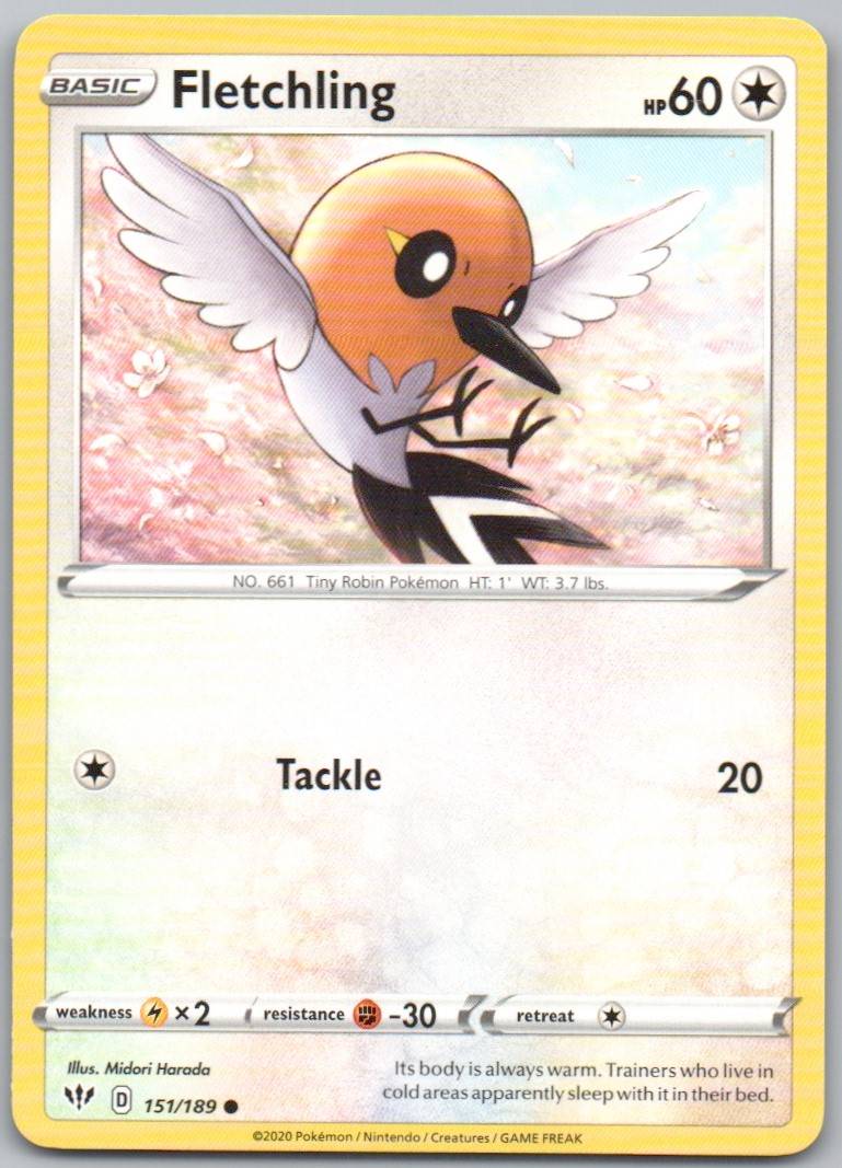 Fletchling 151 Normal Colorless Card - Darkness Ablaze
