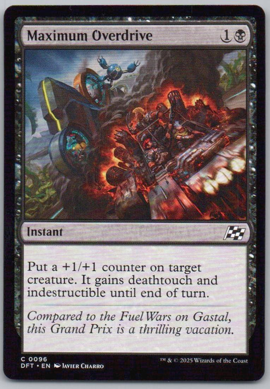 Maximum Overdrive 96 Normal Artifact Card - Aetherdrift