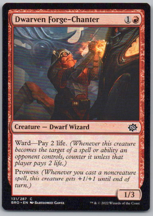Dwarven Forge-Chanter 131 Normal Creature Card - The Brothers' War