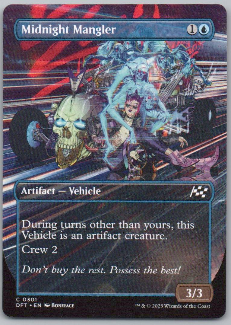 Midnight Mangler (Borderless) 301 Normal Artifact Card - Aetherdrift