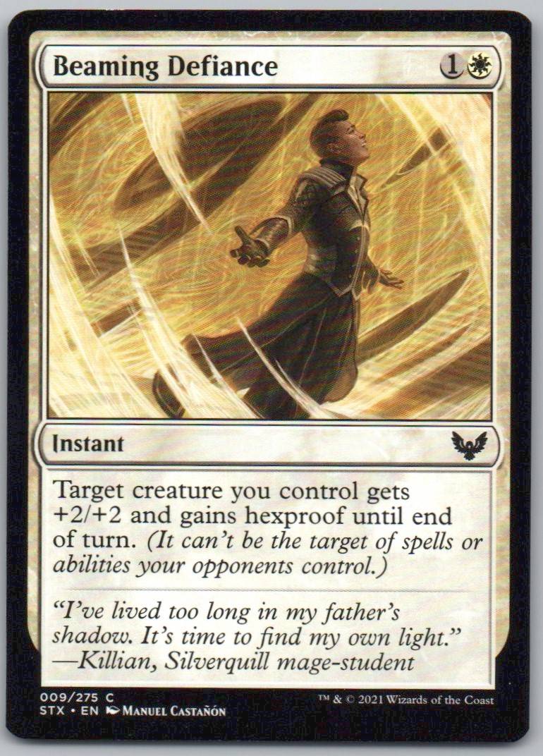 Beaming Defiance 9 Normal Instant Card - Strixhaven: School of Mages