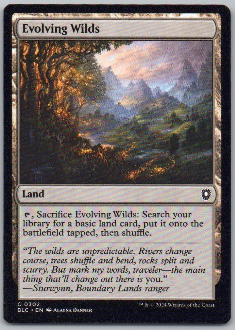 Evolving Wilds 302 Normal Land Card - Commander: Bloomburrow