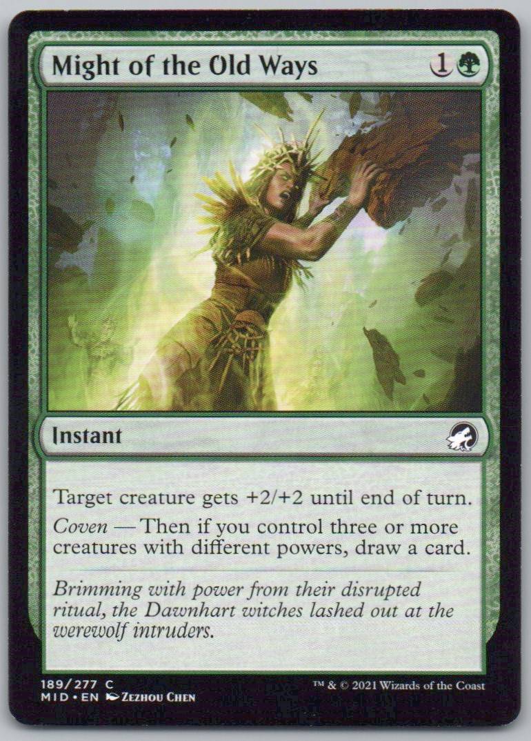 Might of the Old Ways 189 Normal Instant Card - Innistrad: Midnight Hunt